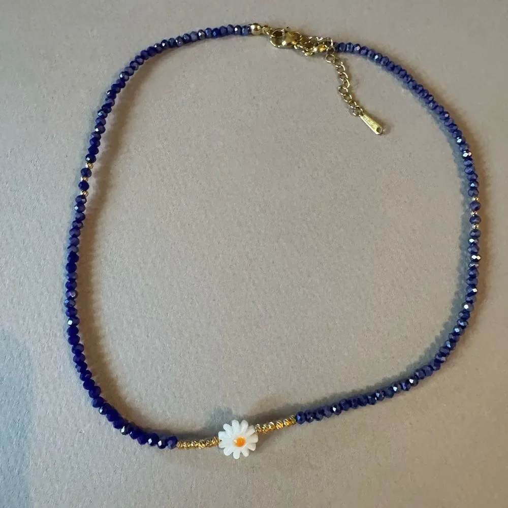 boho flower necklace A1550